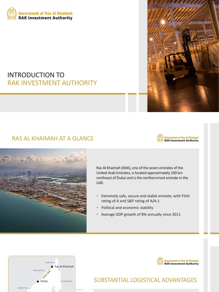 RAK Investment Authority Overview | PDF | United Arab Emirates | Economies