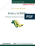 LEMA-HINCAPIÉ, ANDRÉS - Kant y la Biblia (Principios Kantianos de Exégesis Bíblica) (OCR) [por Ganz1912]