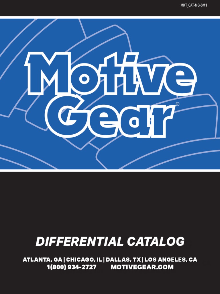 Differential Catalog Differential Catalog Atlanta, Ga Chicago, Il