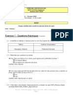 Exercice 1 - Questions Théoriques (3 Points)