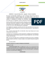 Contestação de reclamação trabalhista sobre prescrição, reintegração, horas extras e intervalos