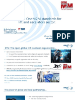 ETSI and OneM2M Standards For The Lift and Escalators Sector (Scarrone)