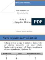 Aula 5 - Ligações Iônicas