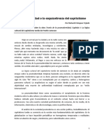 Posmodernidad o La Esquizofrenia Del Capitalismo