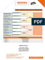 Fixture Fase Final Minitejo Femenino Individual