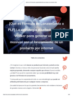 (Qué Es La Fórmula de Lanzamiento) Guía para Lanzar Un Producto Online