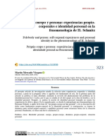 Propio-Cuerpo y Persona: Experiencias Propio-Corporales e Identidad Personal en La Fenomenología de H. Schmitz