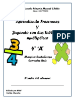 Cuadernillo de Fracciones y Tablas de Multiplicar
