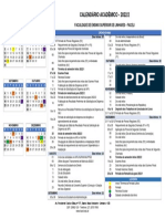 Calendário acadêmico 2022/2 FACELI com cronograma provas e feriados