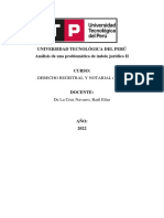 Análisis de Una Problemática de Índole Jurídico II