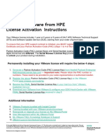 HPE - c04430317 - VMware Software From HP License Activation Instructions