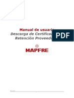 Descarga certificados retención proveedores MAPFRE
