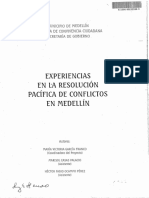 Experiencias en la Resolución Pacifica de Conflictos en Medellín (2000)