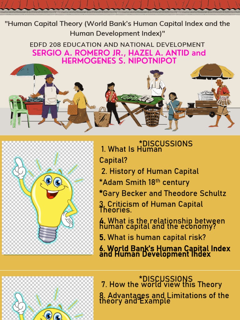 Human Capital Theory | PDF | Human Capital | Human Development Index