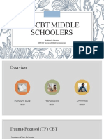 TF-CBT Middle Schoolers: CEP 888 Theories of Child Psychotherapy