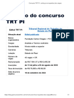 Concurso TRT PI: 43 vagas para níveis médio e superior