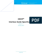 Onvif Interface Guide Specification: January 2019