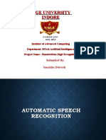 Automatic Speech Recognition