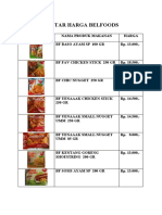 Daftar Harga Belfoods