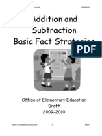 Addition and Subtraction Basic Math Packet 2009-2010