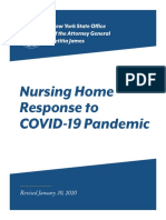 Nursing Home Response To COVID-19 Pandemic: New York State Office of The Attorney General Letitia James