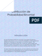 Distribución binomial: probabilidad de éxitos en experimentos de Bernoulli