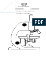 Label The Parts of The Microscopes