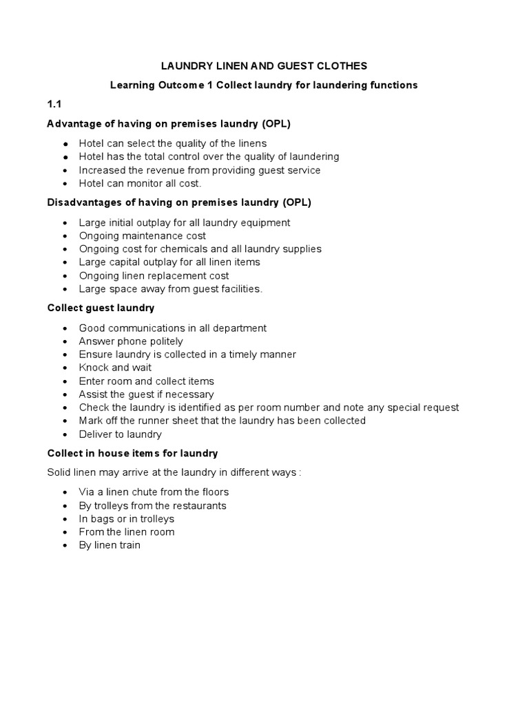 Core Laundry L1 PDF Bleach Washing Machine