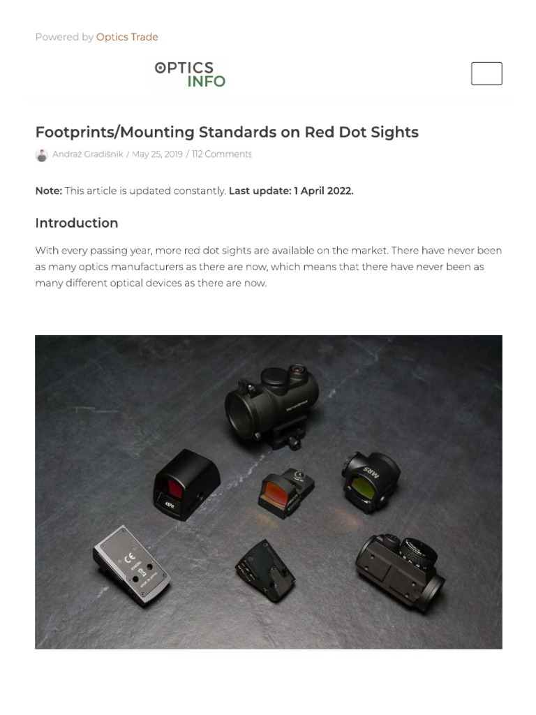 ADE Optic Mount Converter – Trijicon RMR Footprint To Fit Shield RMS/RMSC, Vortex Venom