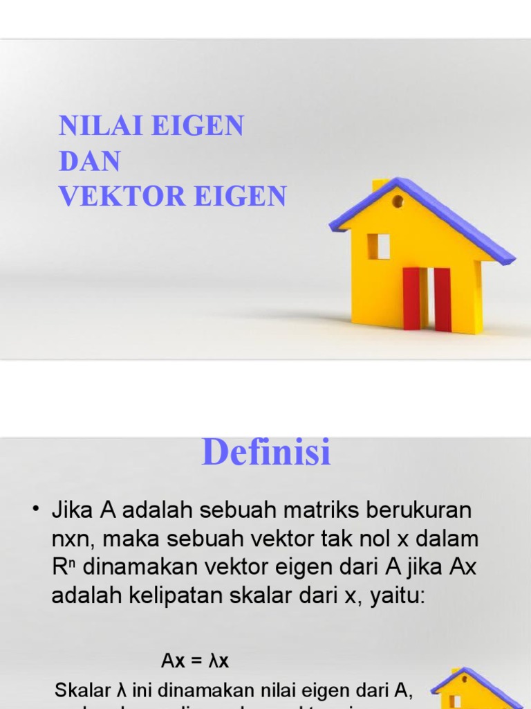 8 Nilai Dan Vektor Eigen | PDF | Metode & Bahan Ajar