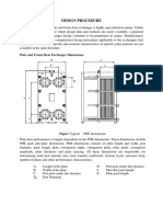 Design Procedure: Plate and Frame Heat Exchanger Dimensions