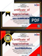 Certificate of Appreciation: Charles Mike L. Gambong