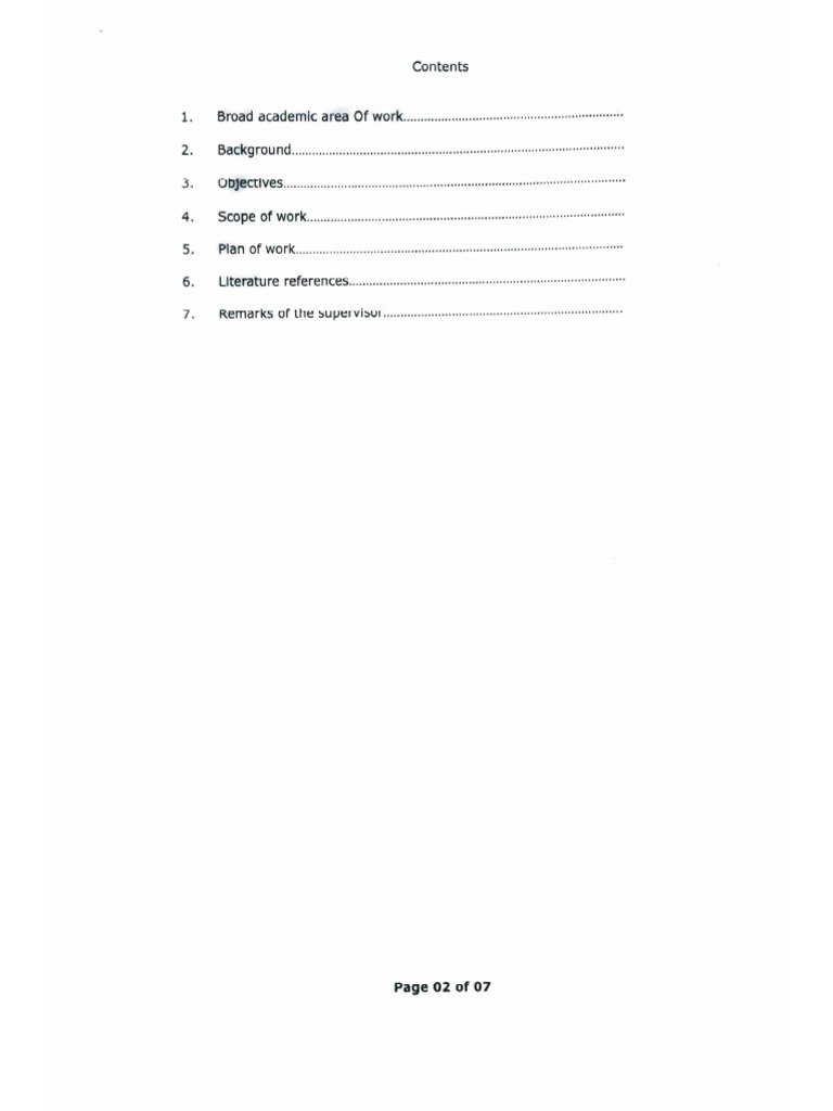 Project Outline | PDF
