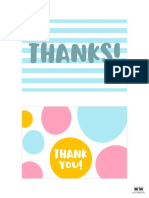 Printable Thank You Cards Page 14