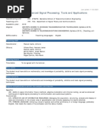 ASPTA - Advanced Signal Processing: Tools and Applications