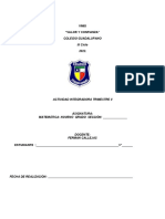 9º Actividad Integradora Matemática - Formato de Estudiantes T II-2022