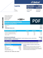 Estado de Cuenta Telcel con Total a Pagar $447.80