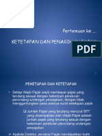 Ketetapan Dan Penagihan Pajak