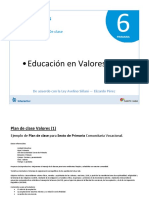 10 Plan de Clase - Valores 6to Primaria