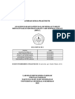 Analisis Kadar Kafein