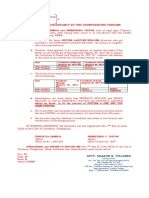 Republic of The Philippines City of Tacloban: Affidavit of Discrepancy by Two Disinterested Persons