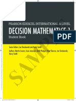 Decision Mathematics 1: Sample