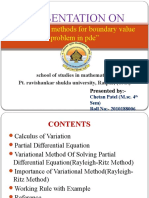 Presentation On: "Variational Methods For Boundary Value Problem in Pde"