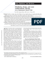 Atrial Fibrillation, Stroke, and Acute Antithrombotic Therapy