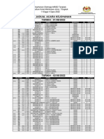 Jadual Pertandingan