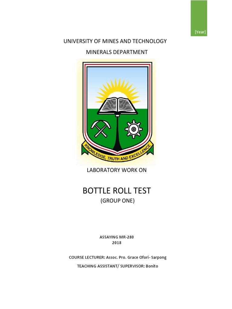 Bottle Roll Test PDF Mill (Grinding) Chemical Substances