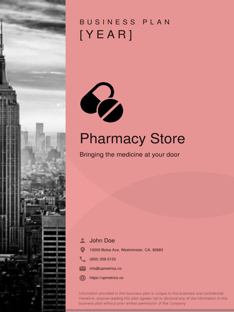 pharmacy business plan example pdf