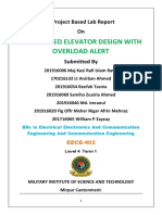 Automated Elevator Design With Overload Alert: A Project Based Lab Report On