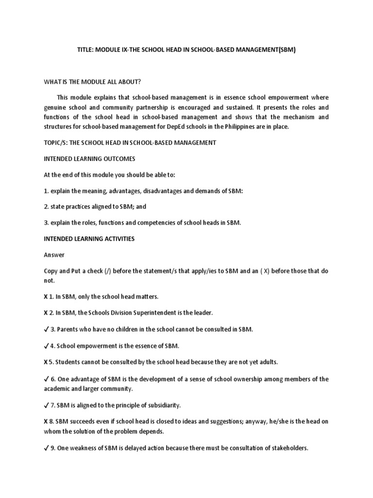 Module 9 and 10 | PDF | Teachers | Learning