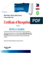 Certificate of Recognition - 4
